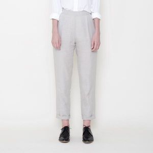 7115 by Szeki SIGNATURE LINEN TAPERING TROUSER